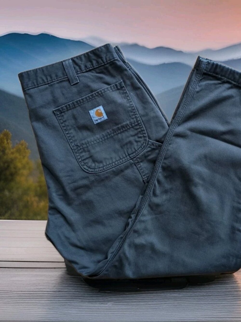 Carhartt Carpenter Pants Mens 38x30 (Fit 36x28) Relaxed Fit Workwear B324-DFE